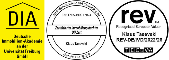 Klaus Tasevski, Immobilienbewertung